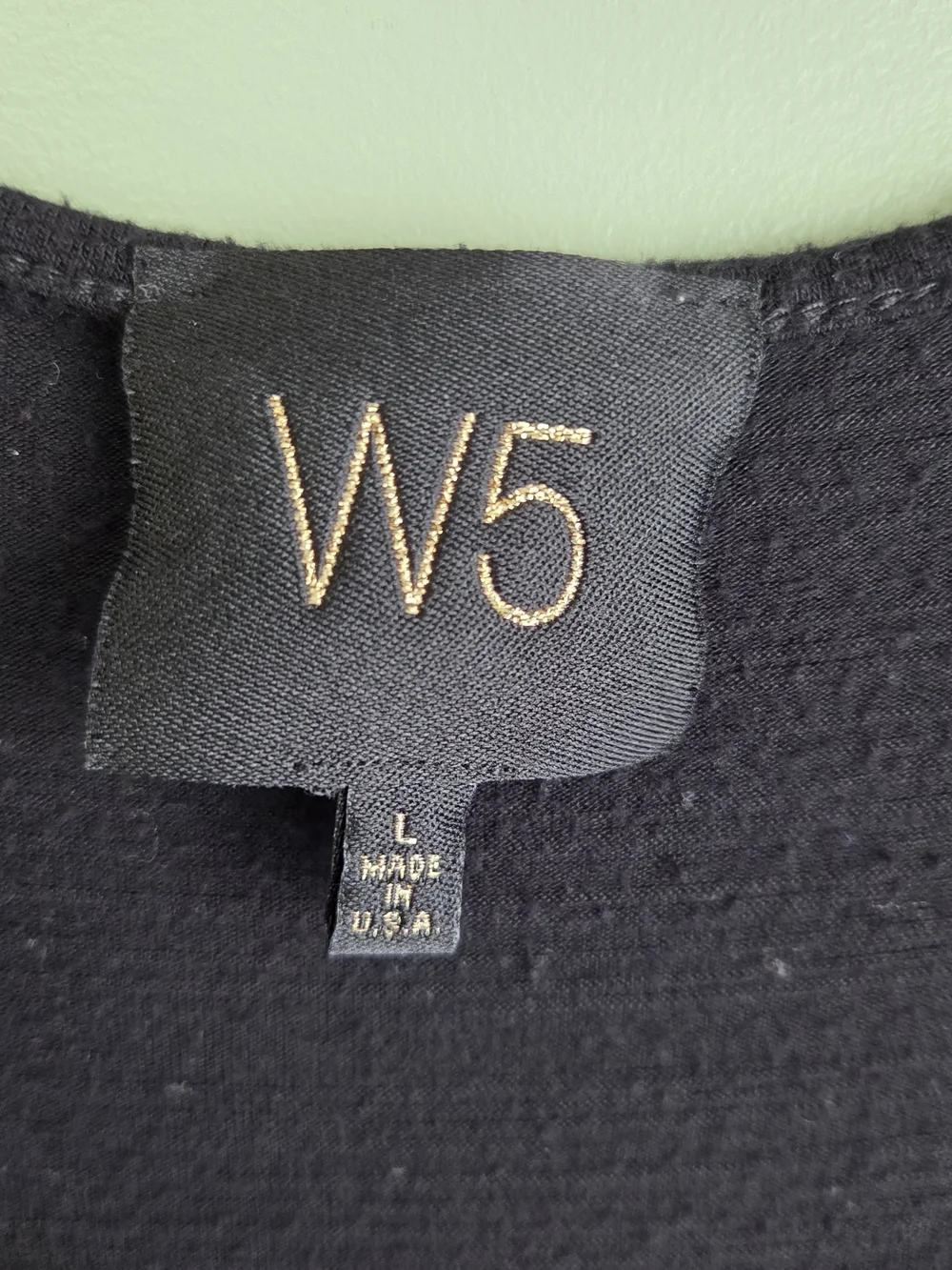 W5 Black Floral Embroidered Tank Top - Picture 4 of 6
